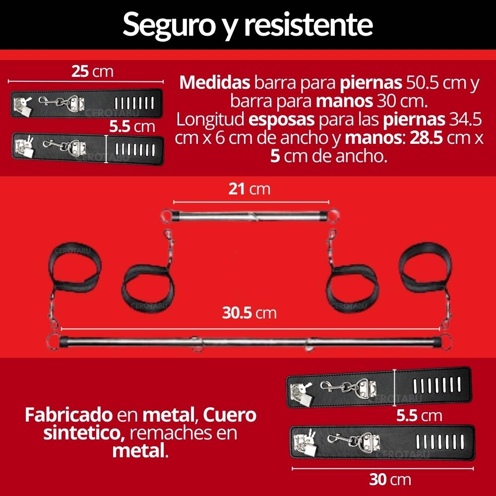 Barra Sometedora Bondage Amarre Manos Y Pies 50 Sombras